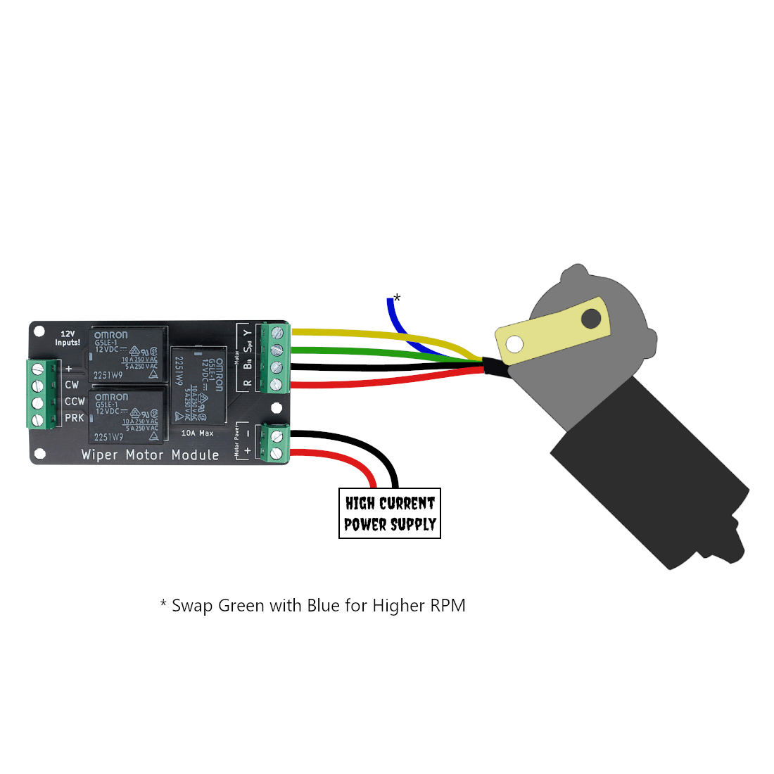 Wiper Motor Module 12V Purgatory Props